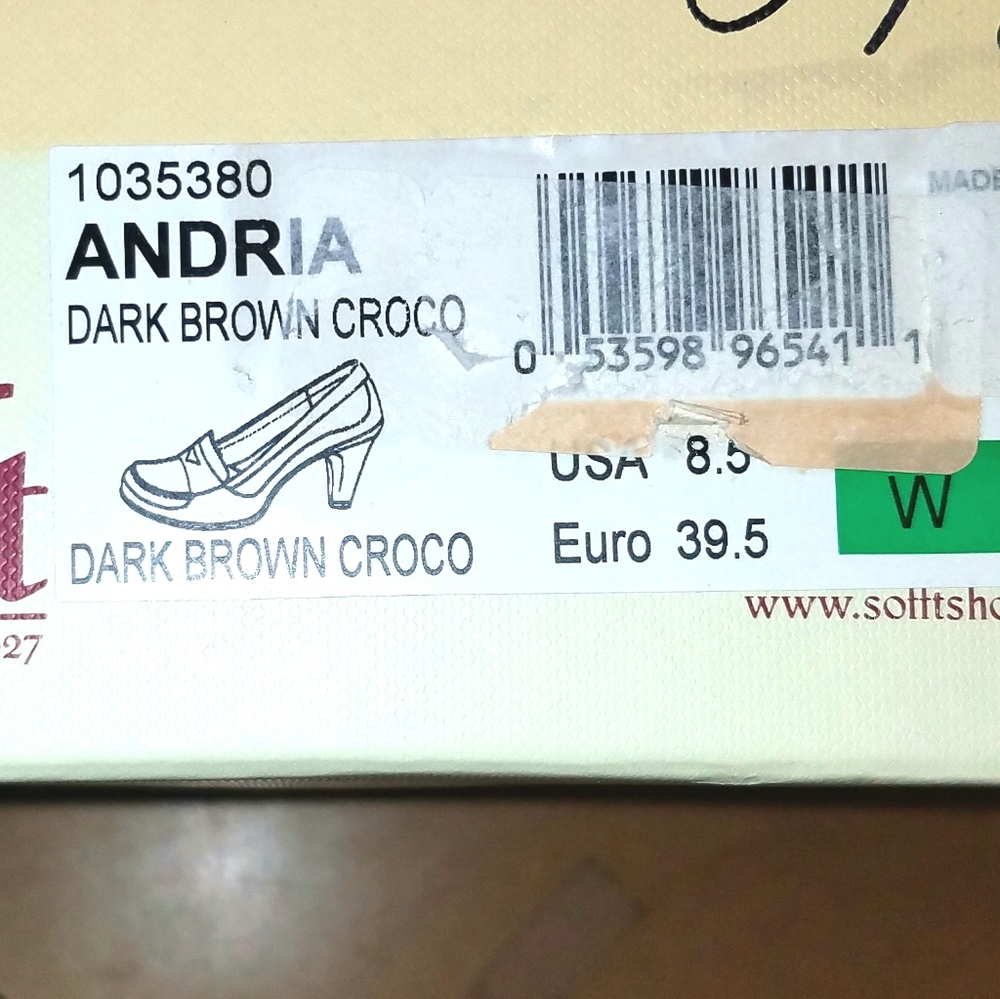 ❤ SALE SOFFT Andria Brown Pumps Heels NEW NIB 8.5… - Picture 4 of 6